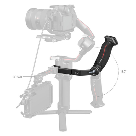SmallRig 3028D - wielofunkcyjny uchwyt typu sling do wybranych gimbali DJI RS - przykład użycia